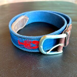 Belted Cow Size 30 nylon/leather/solid brass Lobster Belt
